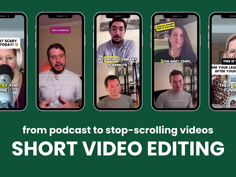 Cover image for Video Editing | From Podcast Interviews to TikTok Viral Clips