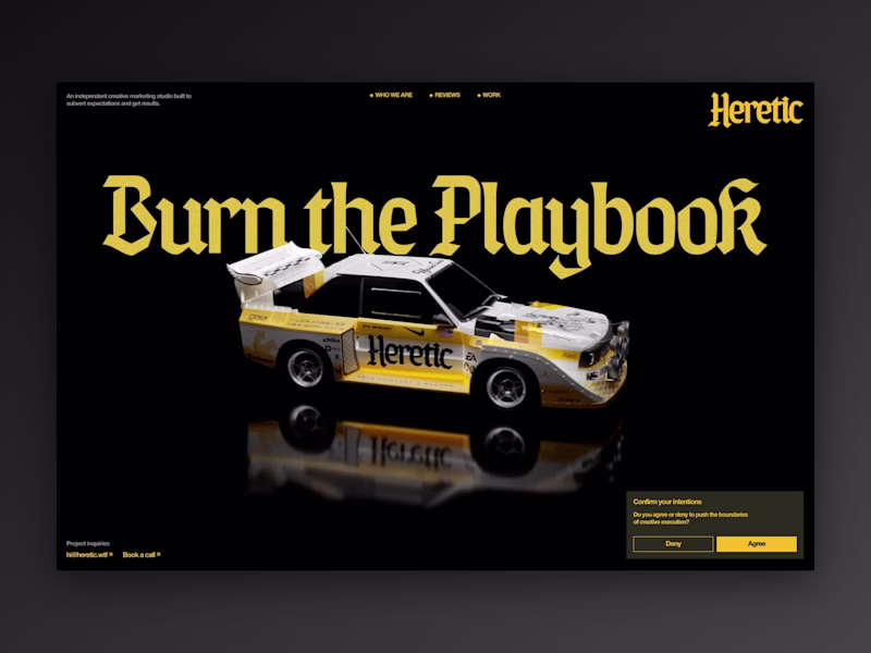 Cover image for Design & Development for Heretic, a leading web marketing an...