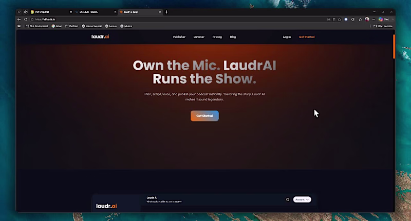 Cover image for Laudr ai  Landing Page