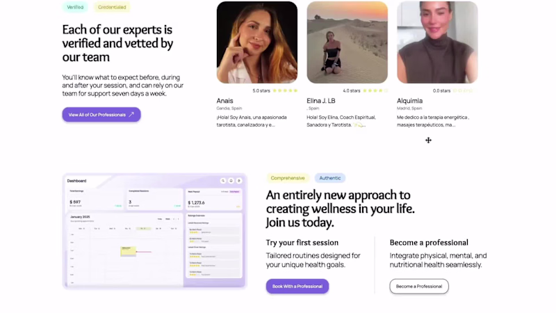 Cover image for BuenAura - Modern Holistic Therapy Platform