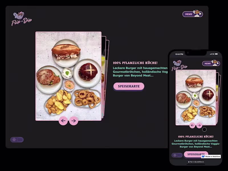 Cover image for Flip'n'Dip Plant-based restaurant