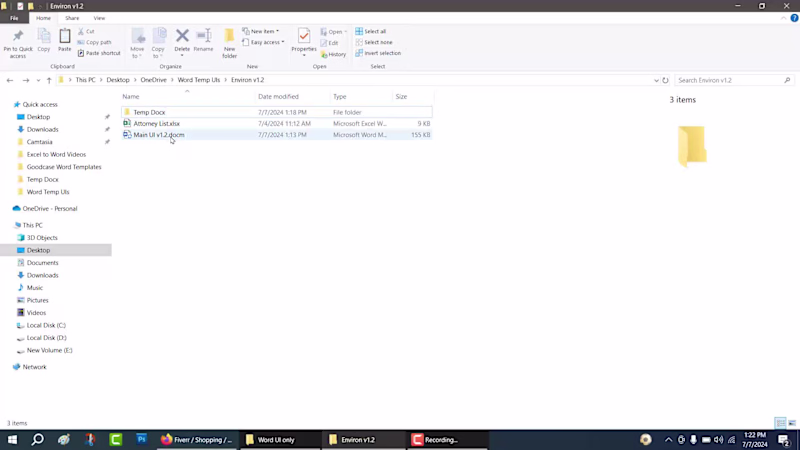 Cover image for Word Document Generator with click