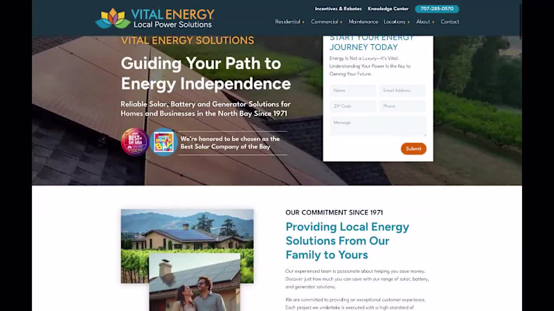 Cover image for WordPress DIVI Design & Build for a Solar Company