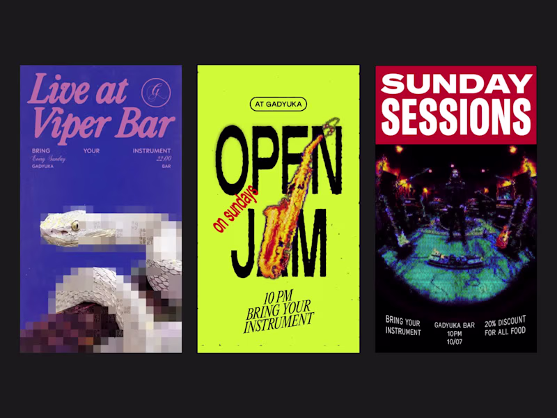 Cover image for Designed 3 posters for a