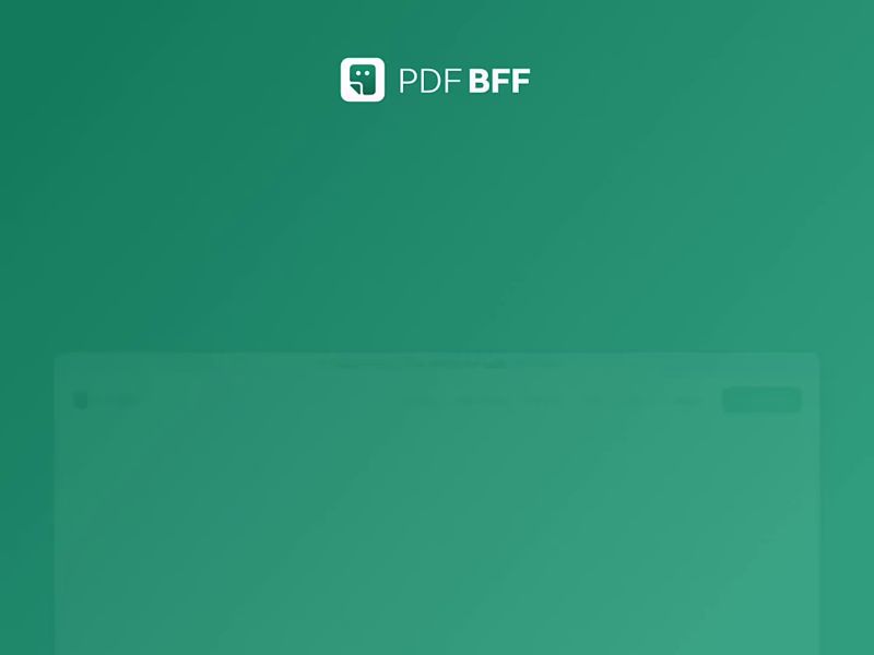 Cover image for PDF BFF — Marketing Website