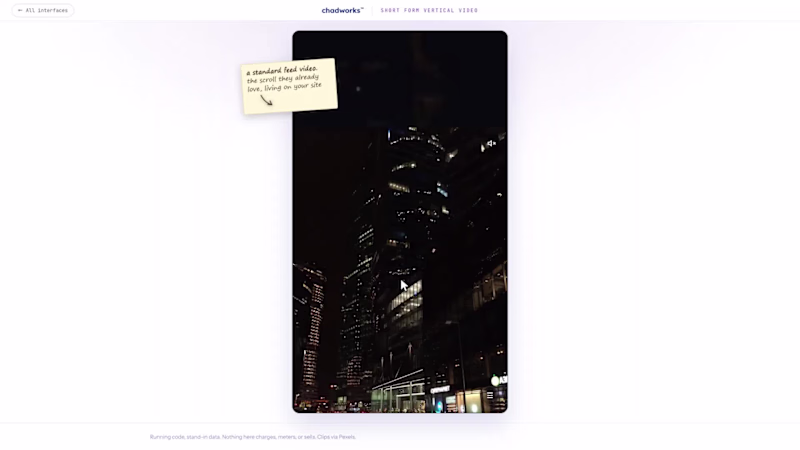 Cover image for Custom short-form vertical video feed. Now big tech ain't th...