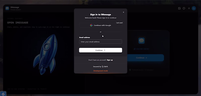 Cover image for Interactive IMessage web application featuring
