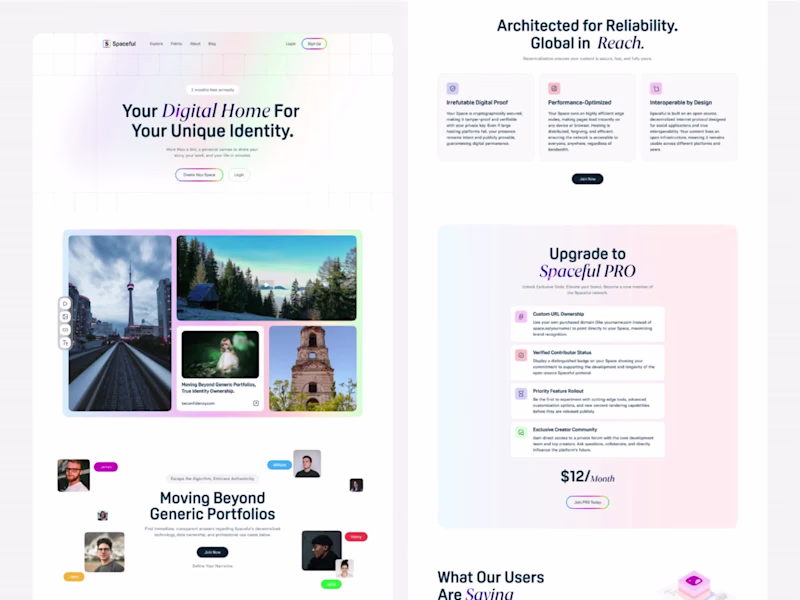 Cover image for Designed a modern landing page for a platform that helps cre...