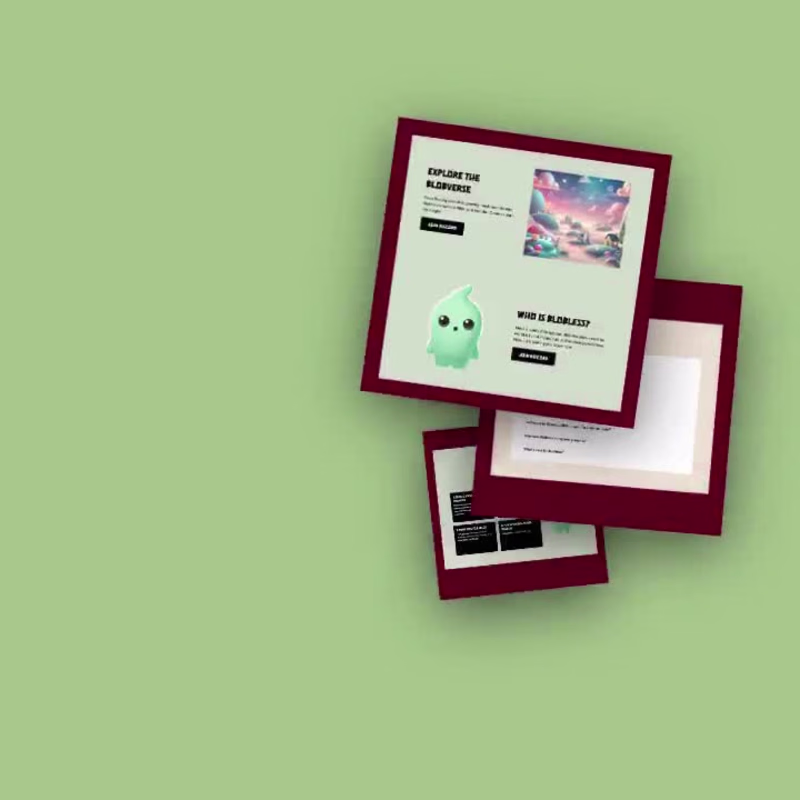 Cover image for Blobless – Web3 Memecoin Framer Website Designand Deveelopment