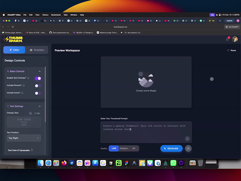 Cover image for Built Thumbspark live AI thumbnail