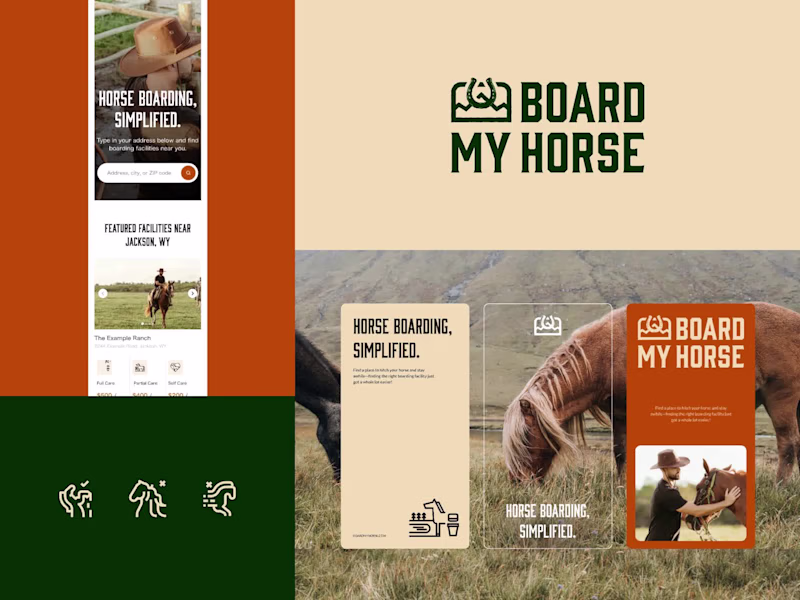 Cover image for Board My Horse Brand Identity Design