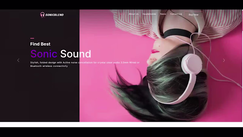 Cover image for SonicBlend – Multi-Page Audio E-Commerce