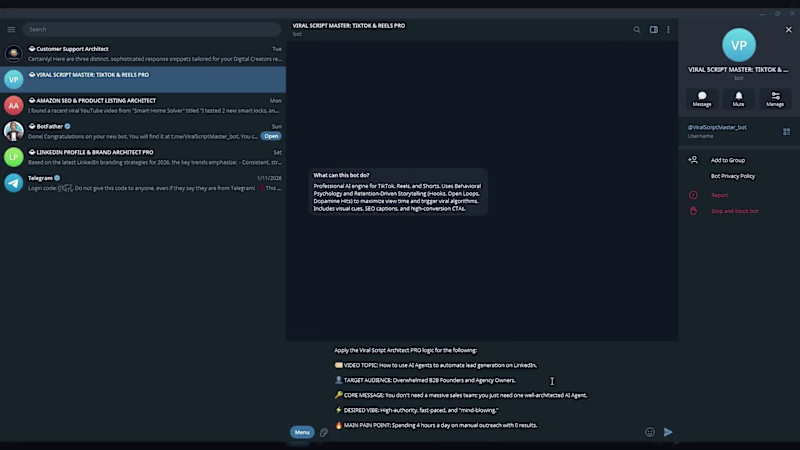 Cover image for TIKTOK & REELS VIRAL SCRIPT ARCHITECT (PRO)