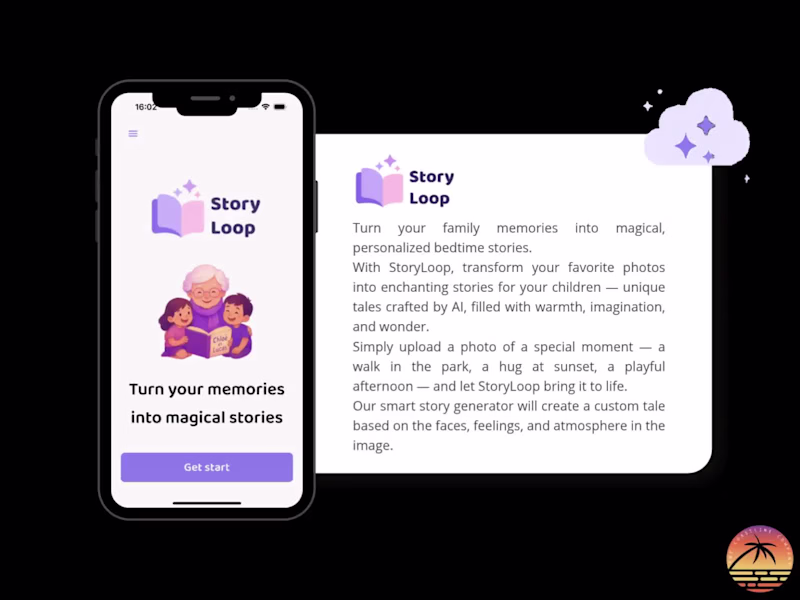 Cover image for StoryLoop: Personalized with AI Bedtime Stories App