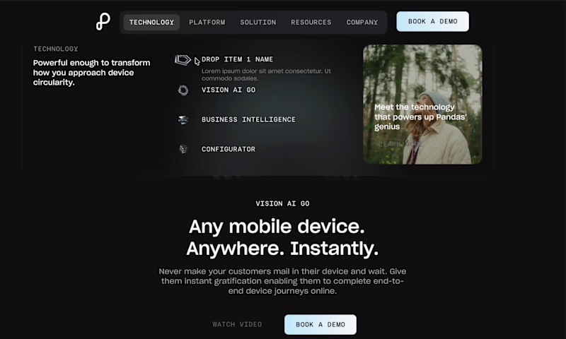 Cover image for Just created this mega menu in framer for a client