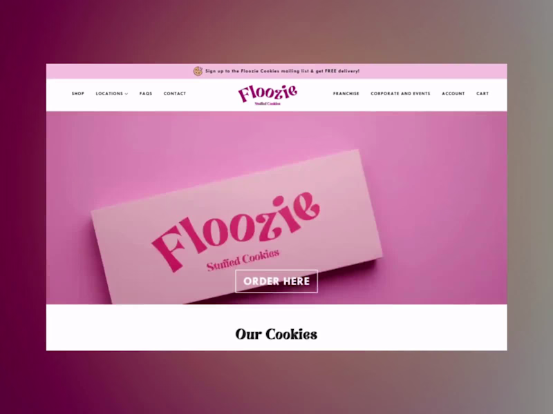 Cover image for Floozie Cookies|A Conversion-Driven Shopify Experience
