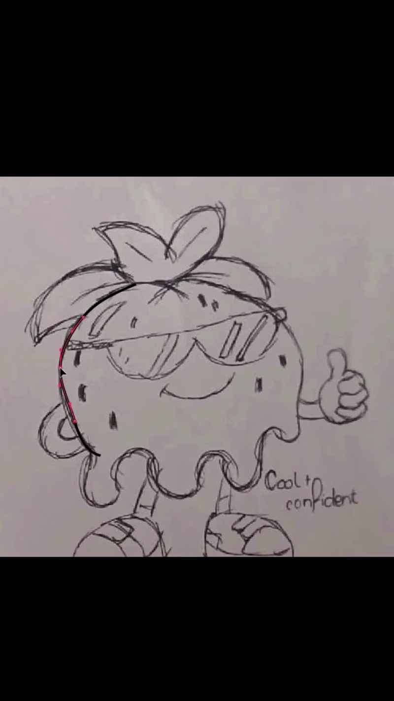 Cover image for Designing a strawberry mascot 🍓
I