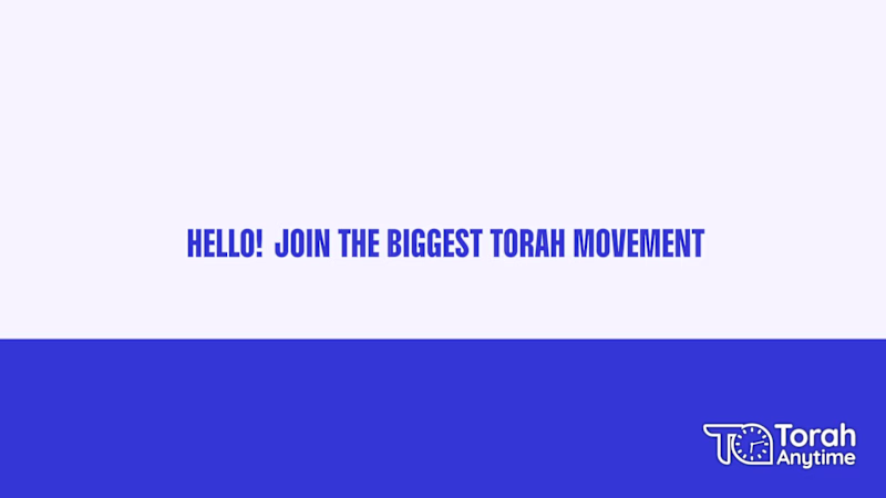Cover image for High-Impact Kinetic Typography Promo for Torah Anytime's Glo...
