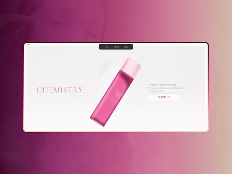 Cover image for Web Design Project: Chemistry by Delica