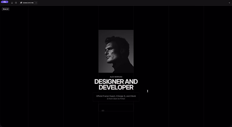 Cover image for What do you think about this link in bio Framer template?