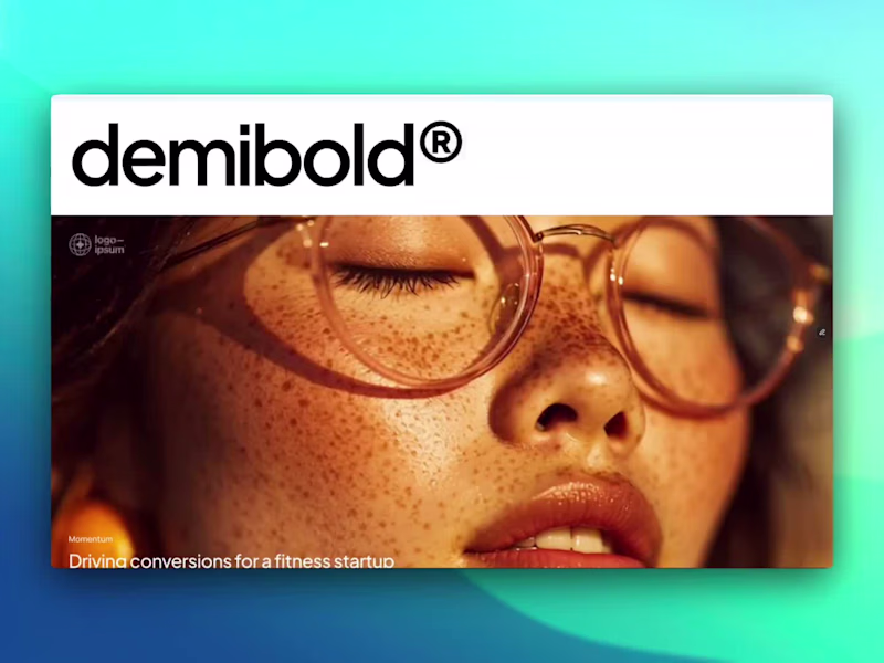 Cover image for Demibold — Premium Studio Template Design