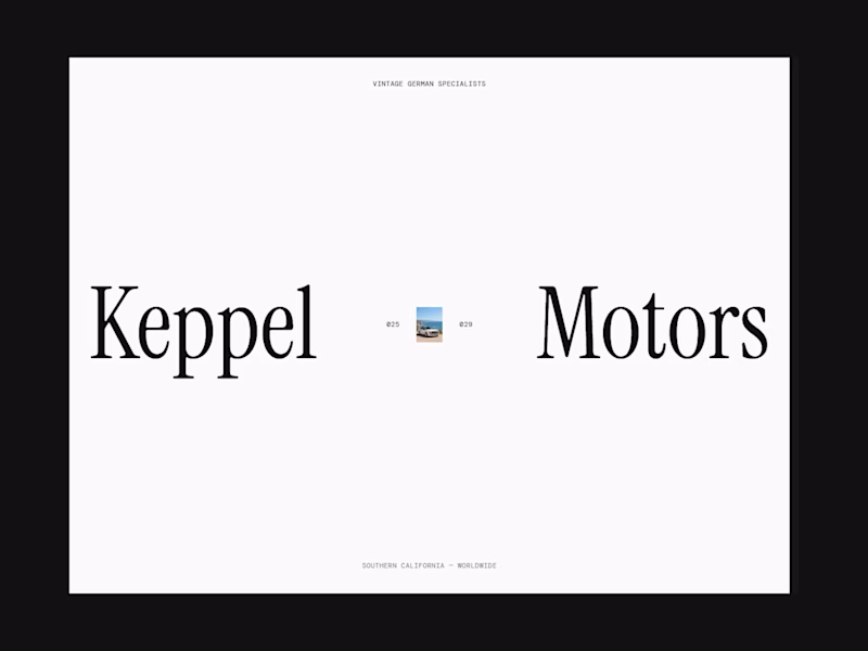Cover image for Keppel Motors — Concept Website