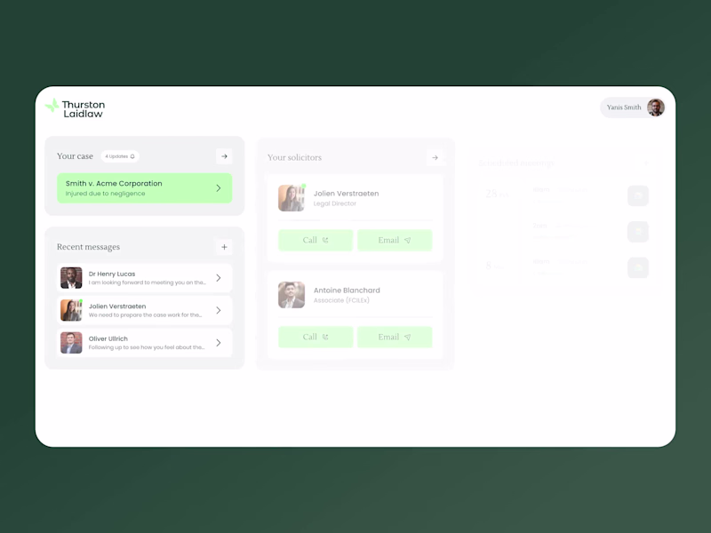 Cover image for ⚖️ This digital portal for a legal firm is designed to help ...