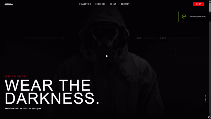 Cover image for OBSCURA — Dark luxury fashion