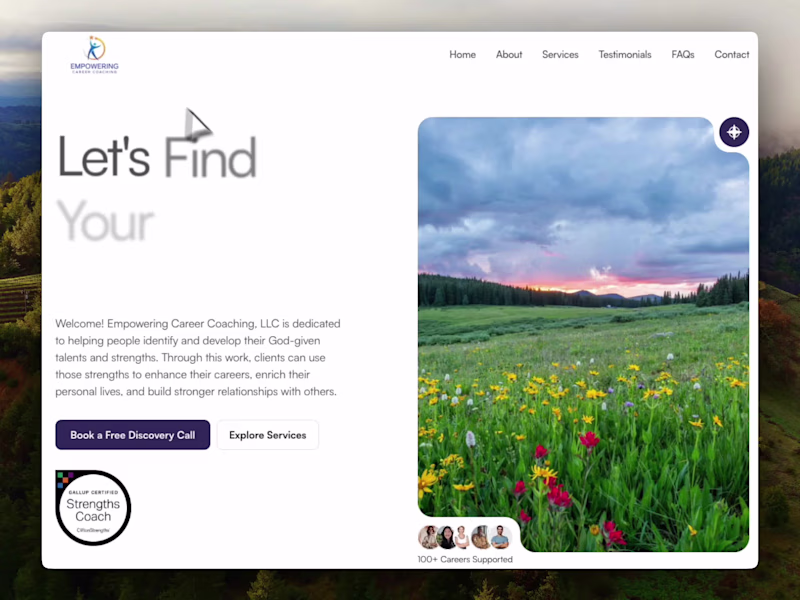 Cover image for Empowering Career Coaching Website Redesign
