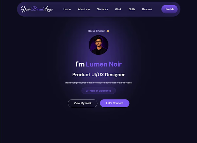 Cover image for A premium dark-mode Framer portfolio