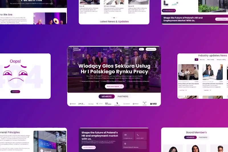 Cover image for Polskie Forum HR Website Redesign & Development