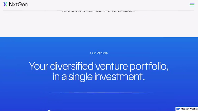 Cover image for NxtGen VC Website Development
