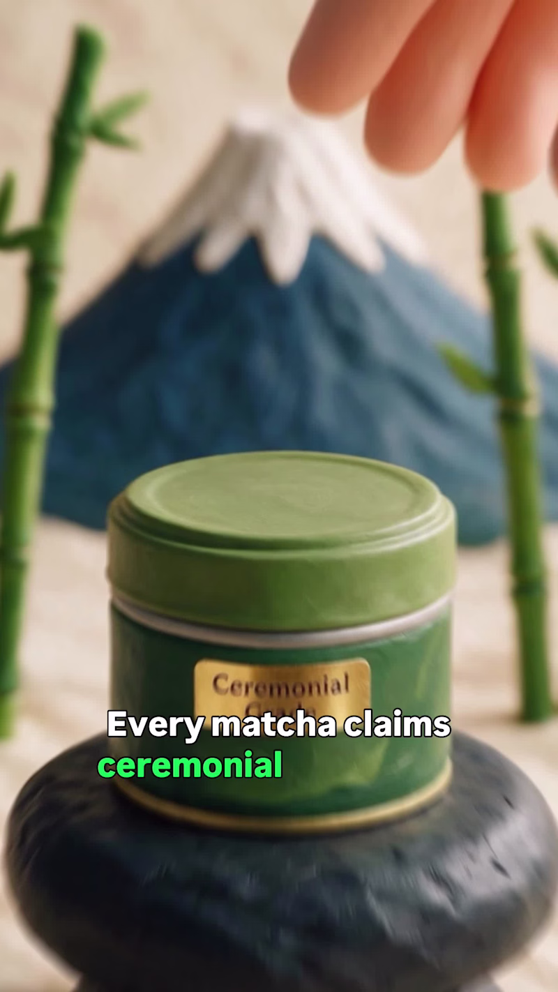 Cover image for Green Flag — Clay Stop-Motion AI E-Comm Matcha Ad