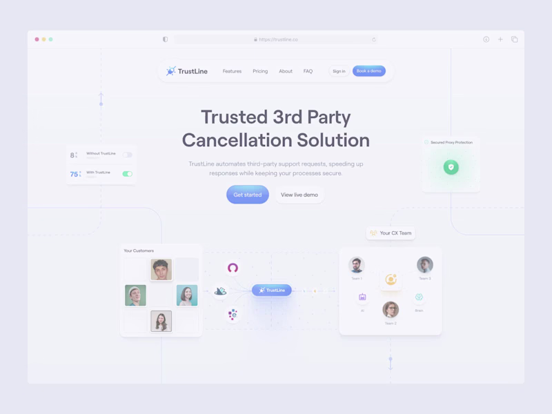 Cover image for TrustLine - Hero Section