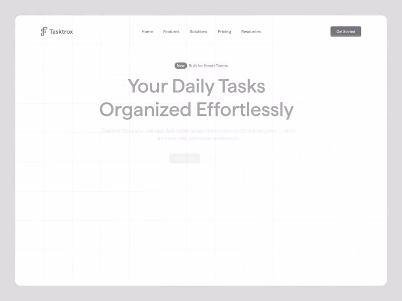 Cover image for Tasktrox: Complete SaaS Landing Page