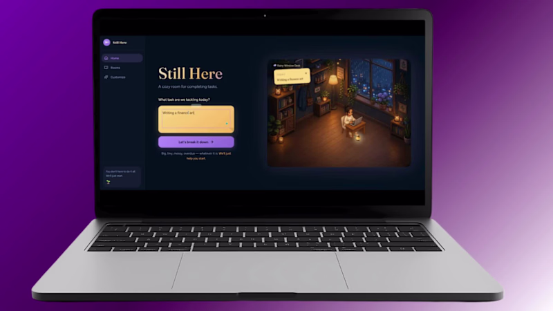 Cover image for Still Here App: Cozy Focus Experience Design
