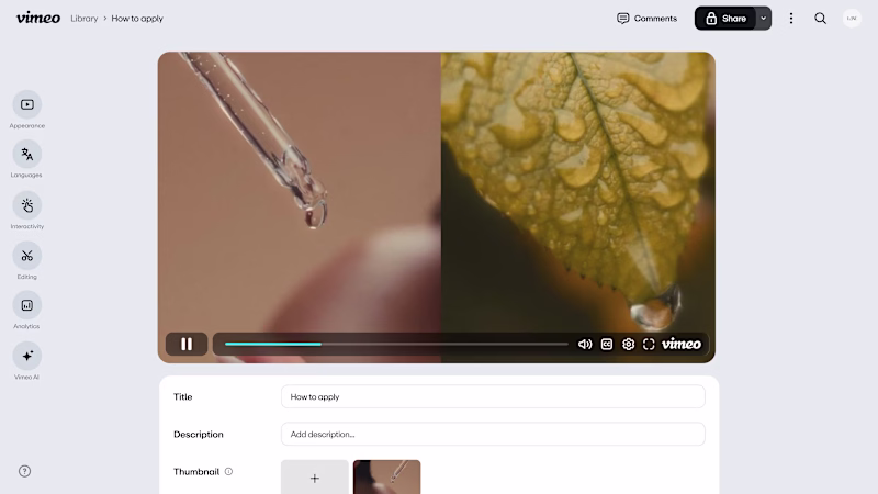 Cover image for Saas Video for Vimeo.