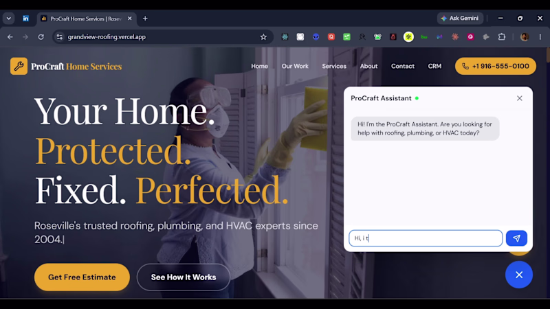 Cover image for AI chatbot built for a