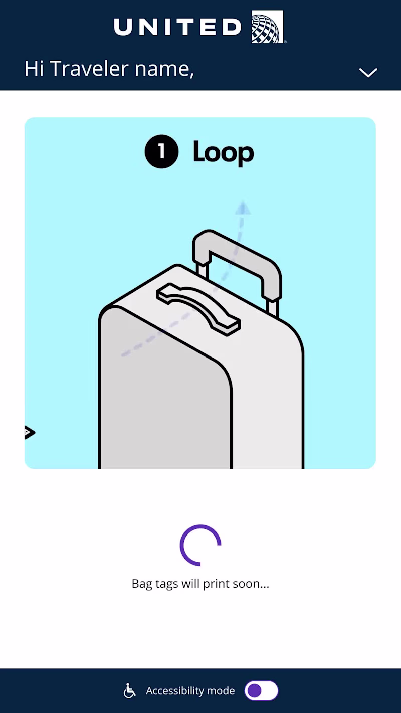 Cover image for United Bag Tag System Animation