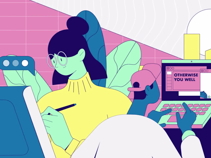 Cover image for "Remote Working" Editorial Character Animation