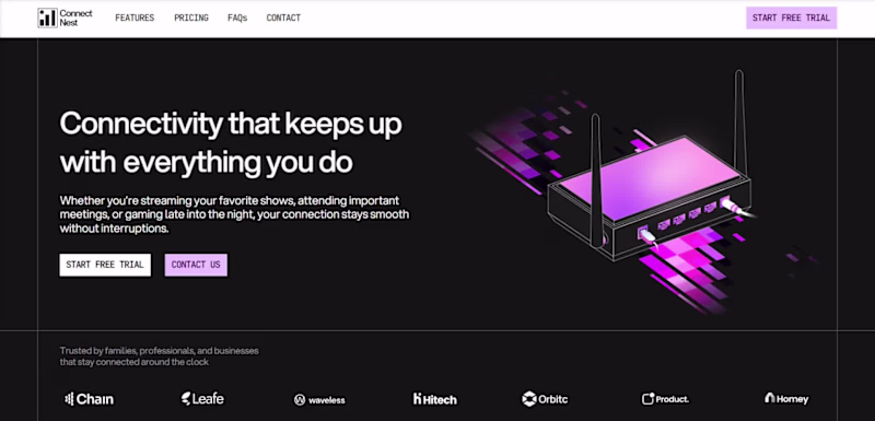 Cover image for Professional Hero Section Design Completed with Framer