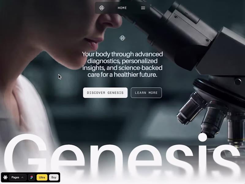 Cover image for Genesis Lab | Webflow Template Development