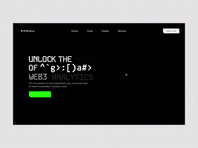 Cover image for Another hero made with the combo Framer + Unicorn + Rive. I ...