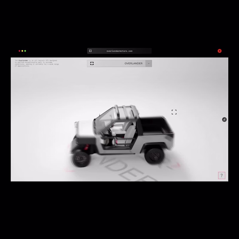 Cover image for Overlander 3D website