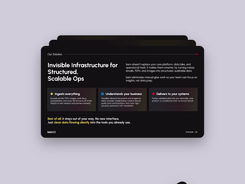 Cover image for bem.ai Pitch Deck Template