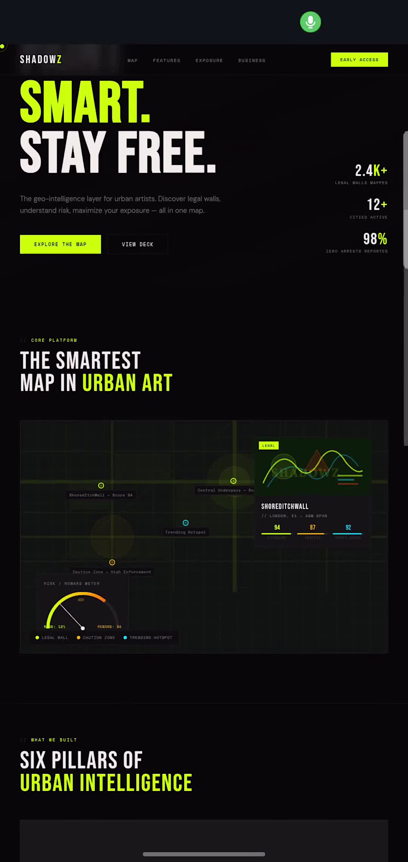 Cover image for Geo-intelligence platform for street artists.