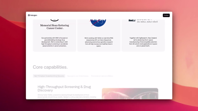 Cover image for Helogen // Designing the Future of Space Biology