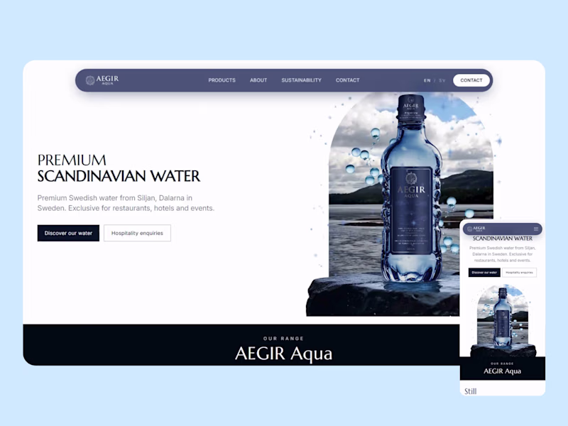 Cover image for Aegir Aqua | Website Design & Lovable Development