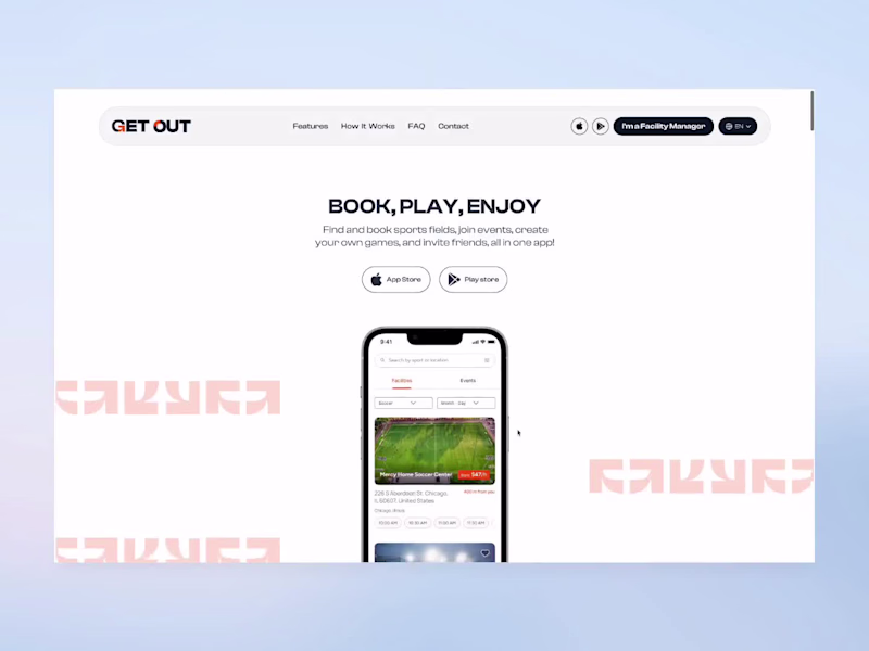 Cover image for GetOut – Full Website Design & Framer Development