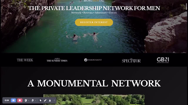 Cover image for Website for Private Peadership Network